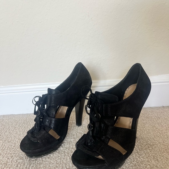 Coach Teagan Black Platform Heels - Picture 5 of 5